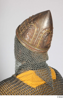  Photos Medieval Knight in Turkish Helmet 1 Chainmail hood Medieval Soldier Plate armor Turkish Helmet head 0013.jpg